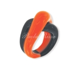 anello nodo nero arancione